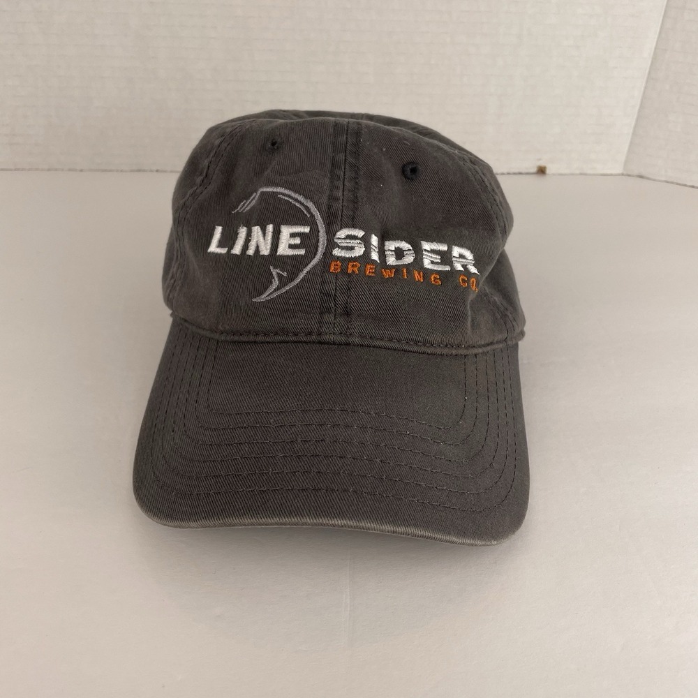 Line Sider Brewing Co. Dad Hat OSMF Gray Adjustable Baseball Cap Otto Beer - Picture 2 of 9